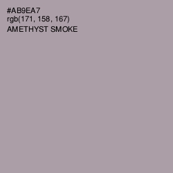 #AB9EA7 - Amethyst Smoke Color Image